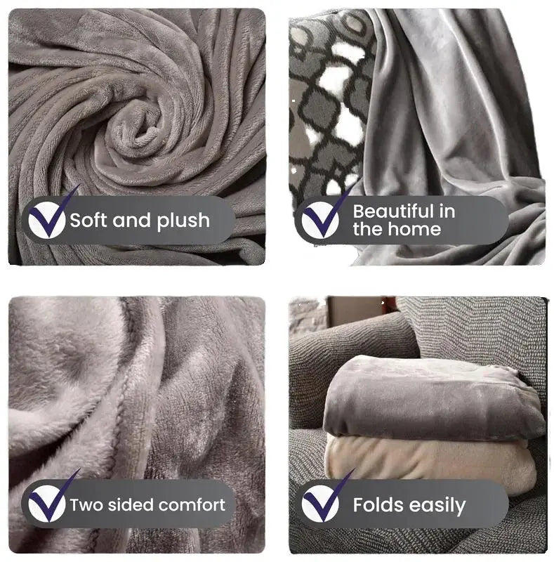 Wearable Flannel Blanket for Travel