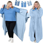 Wearable Flannel Blanket for Travel