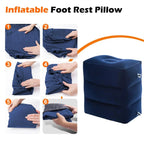 Inflatable Travel Foot Rest Pillow