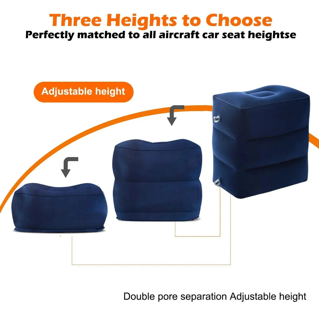 Inflatable Travel Foot Rest Pillow