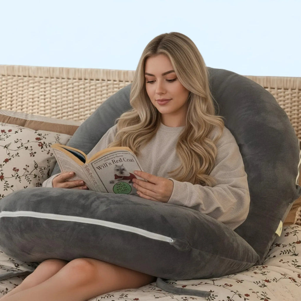 Foldable Bed Pillow for Reading