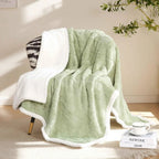 Sherpa Flannel Blanket for Bed