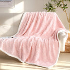 Sherpa Flannel Blanket for Bed