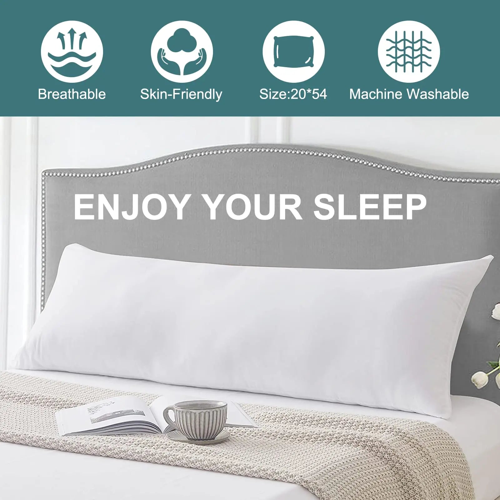 Long Polyester Body Pillow Insert