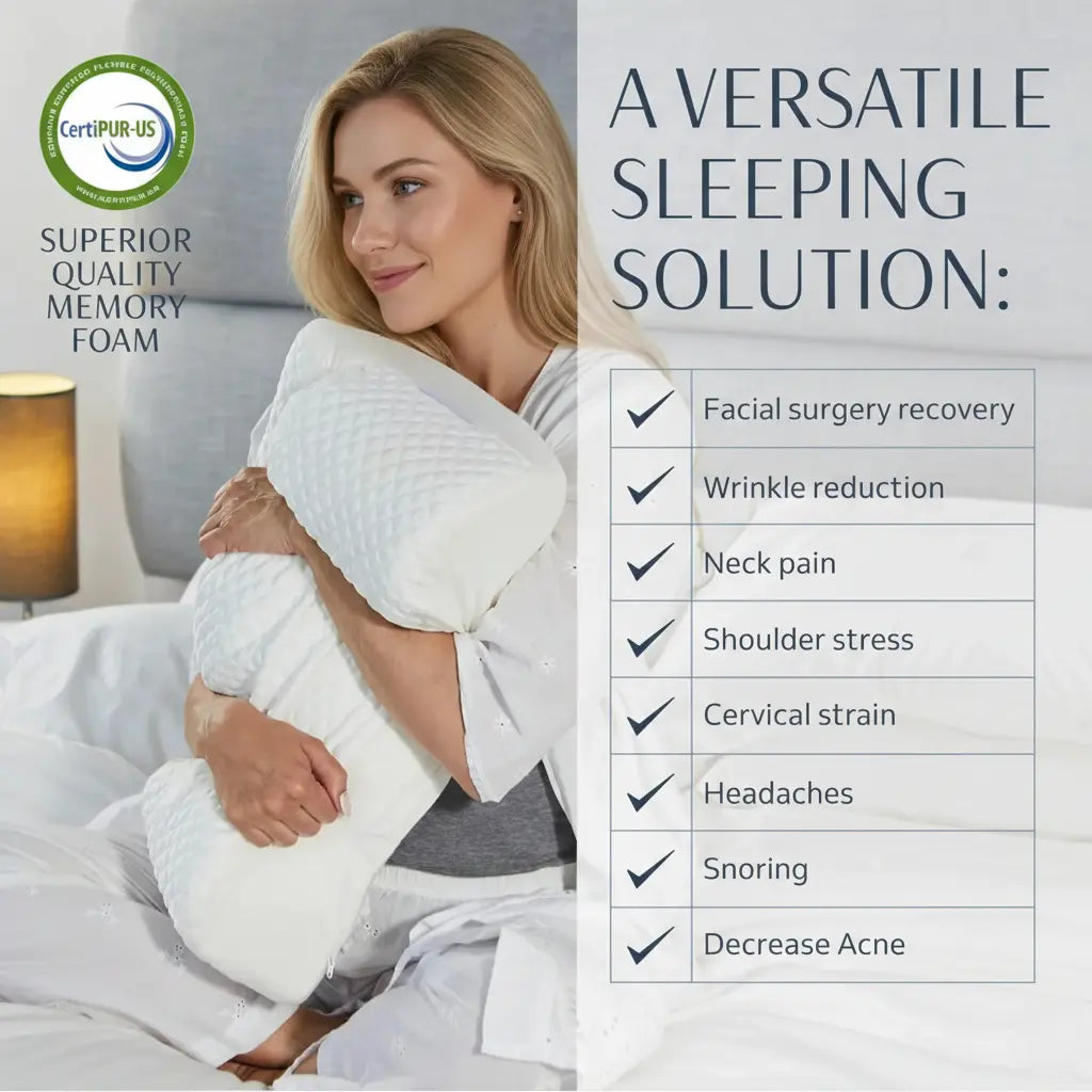 Contour Pillow for Stomach Sleepers