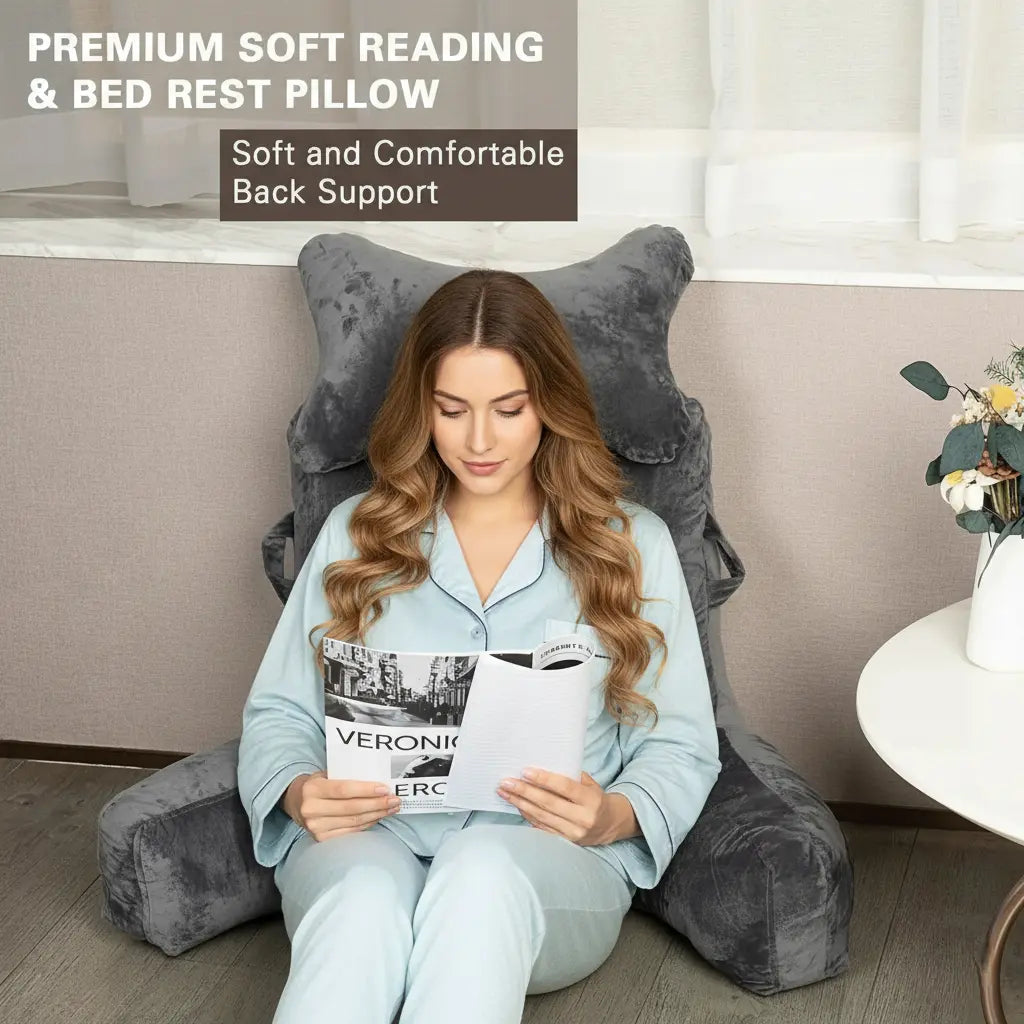 Oversized Bed Pillow for Reading