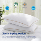 Goose Feather Down Pillow Set