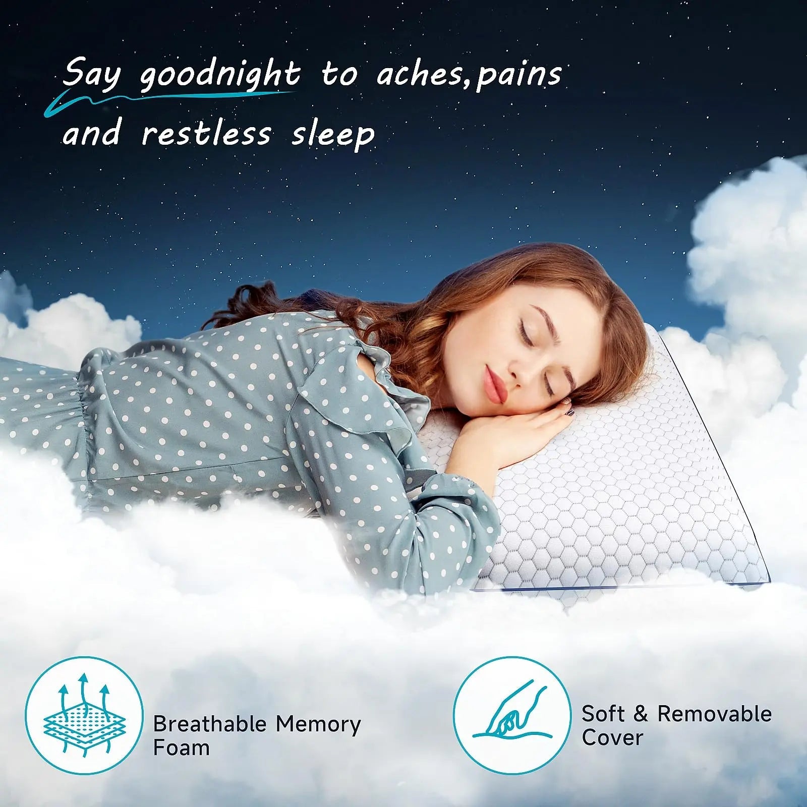 Ultra Thin Memory Foam Pillow