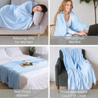Wearable Flannel Blanket for Travel