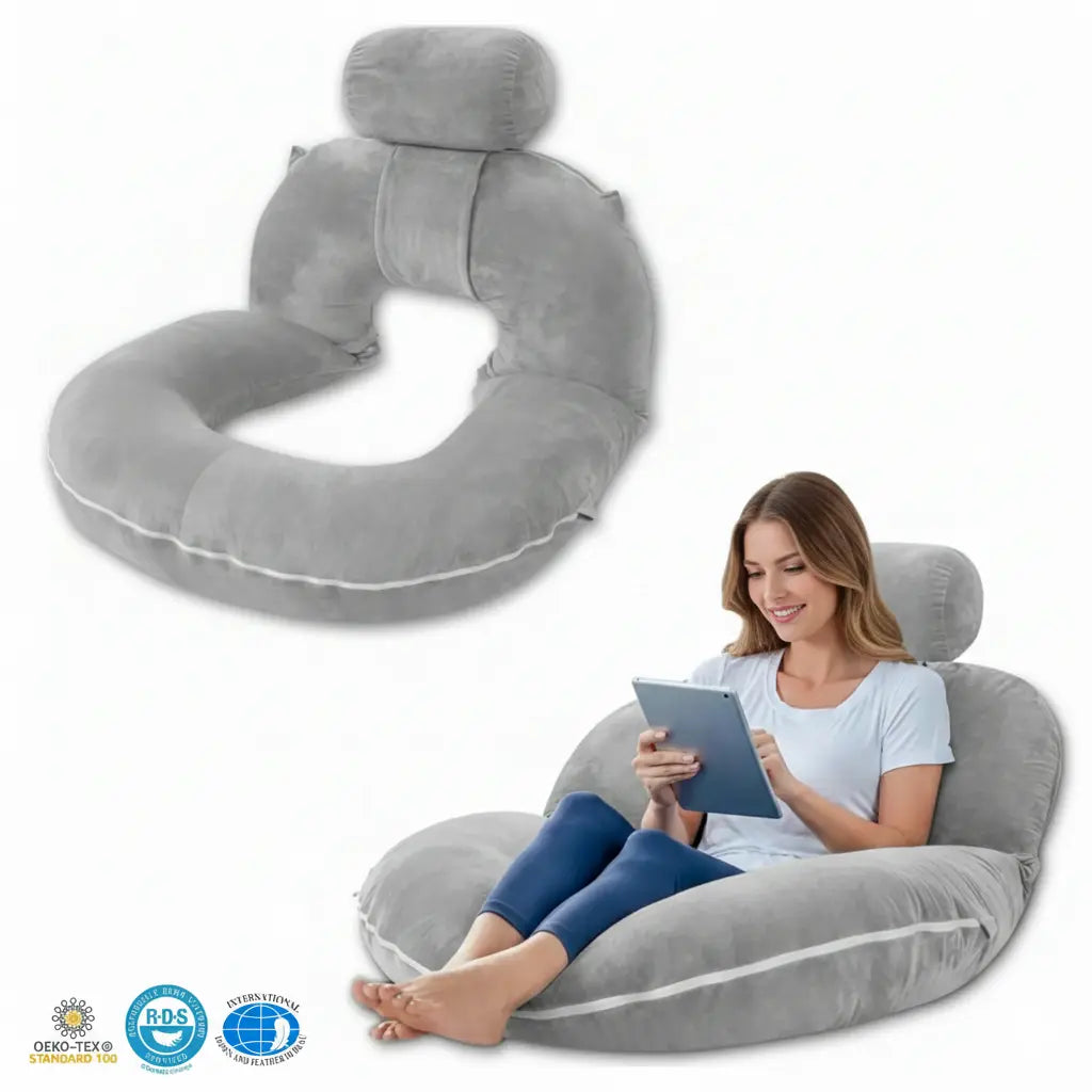 Foldable Bed Pillow for Reading