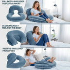 Foldable Bed Pillow for Reading