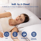 Goose Feather Down Pillow Set