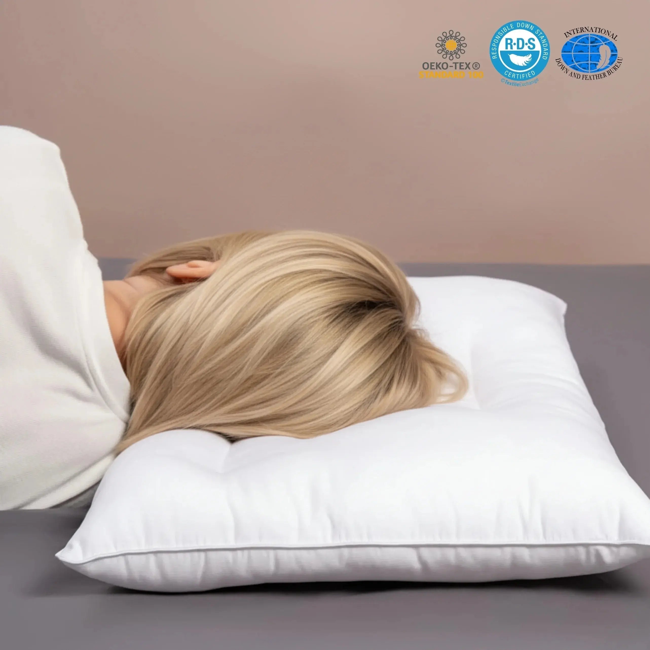 Low Loft Cotton Bed Pillow