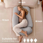 Cooling U Shaped Pregnancy Pillow