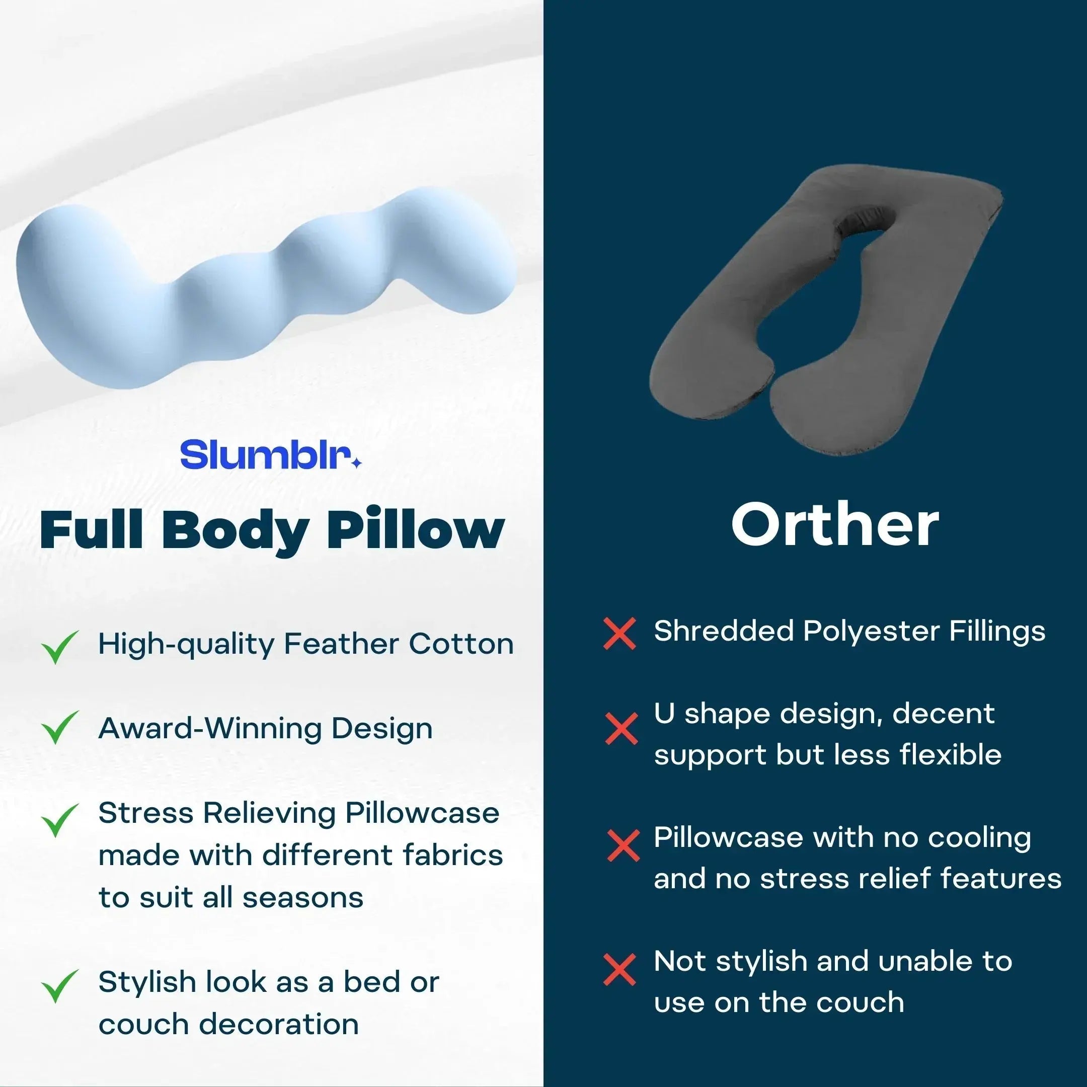 Memory Foam Full Body Pillow