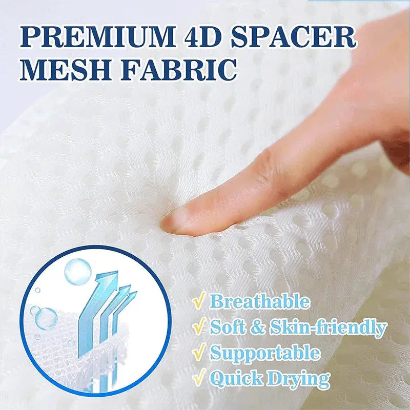 Ergonomic Air Mesh Bath Pillow