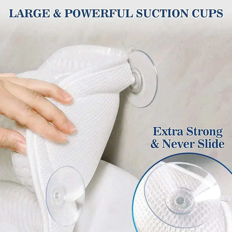 Ergonomic Air Mesh Bath Pillow