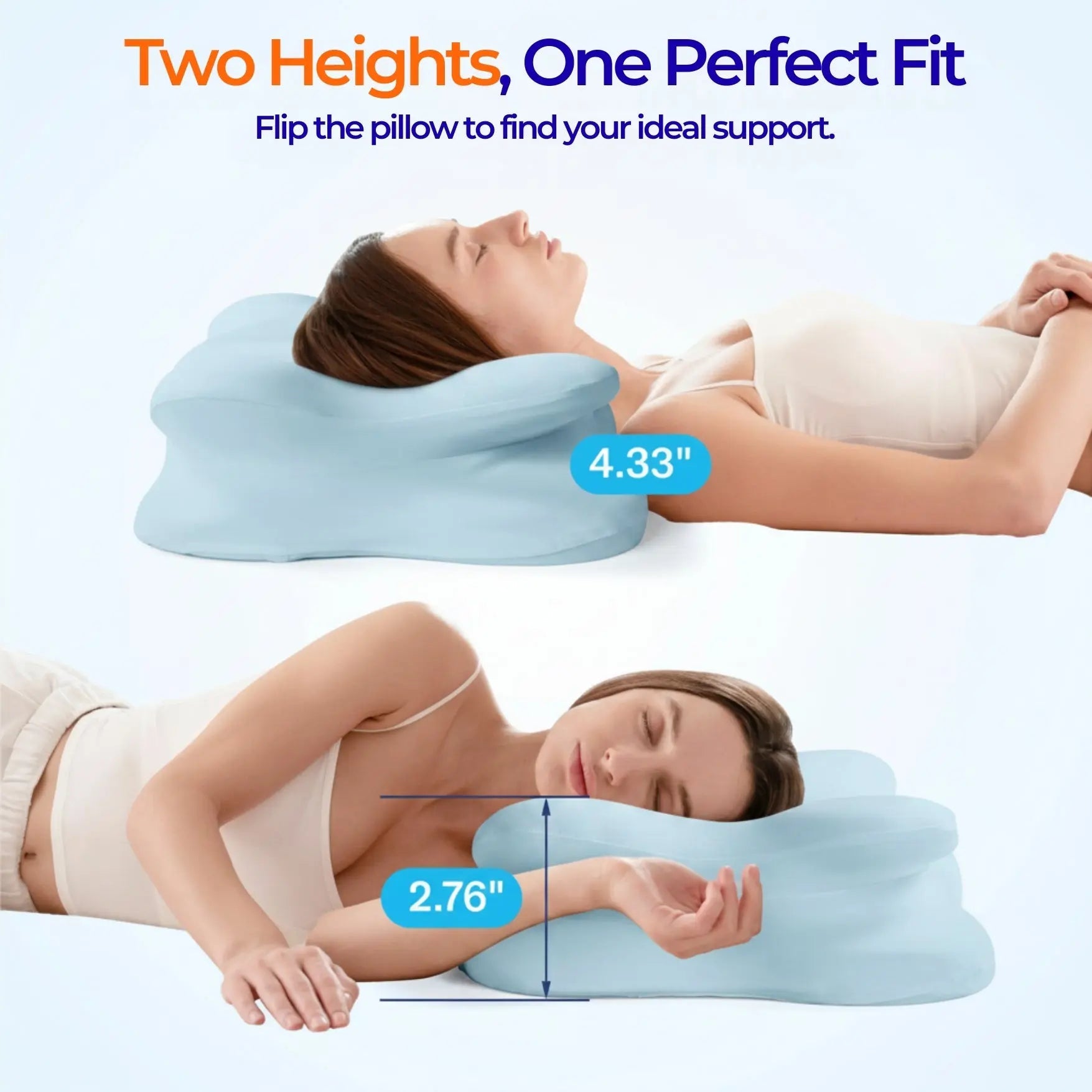 Dual Height Memory Foam Pillow