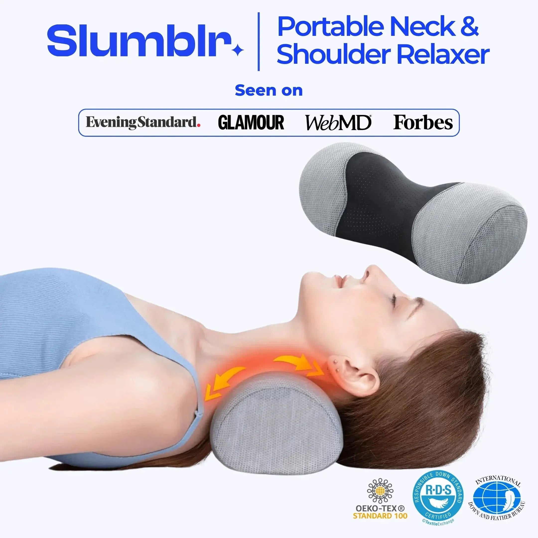 Memory Foam Neck Roll Pillow