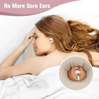 Round Cotton Ear Bed Pillow
