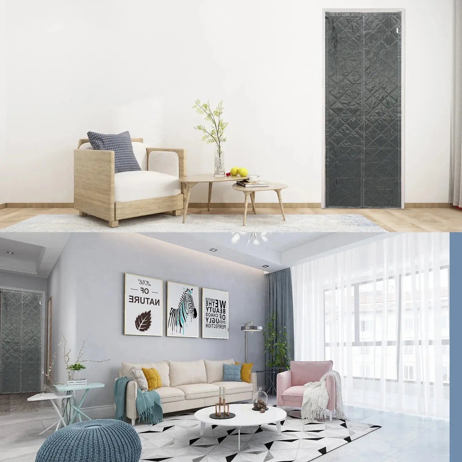 Insulated Magnetic Door Curtain