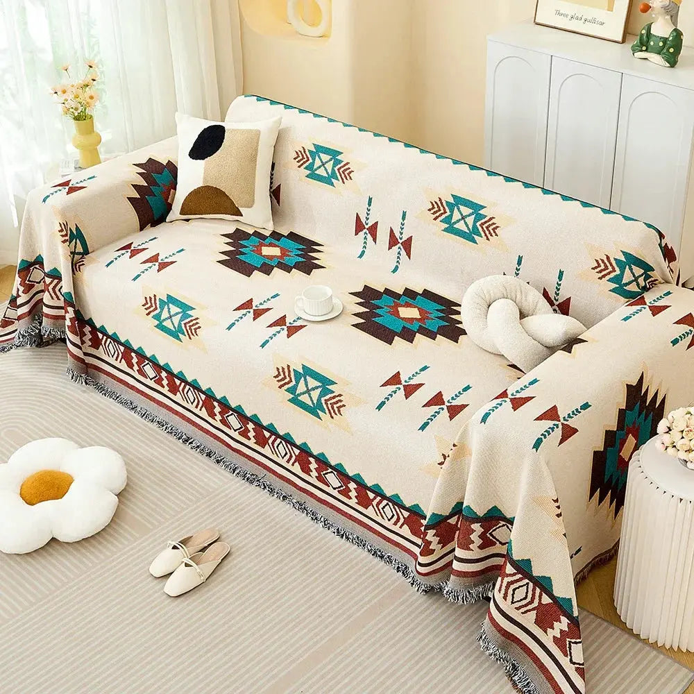 Cotton Yarn Blanket for Camping