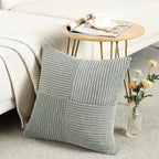 Corduroy Patchwork Throw Pillow Cover