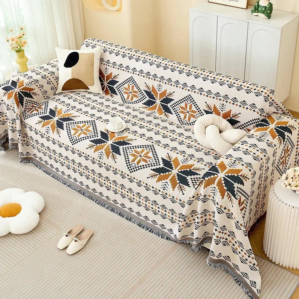 Cotton Yarn Blanket for Camping