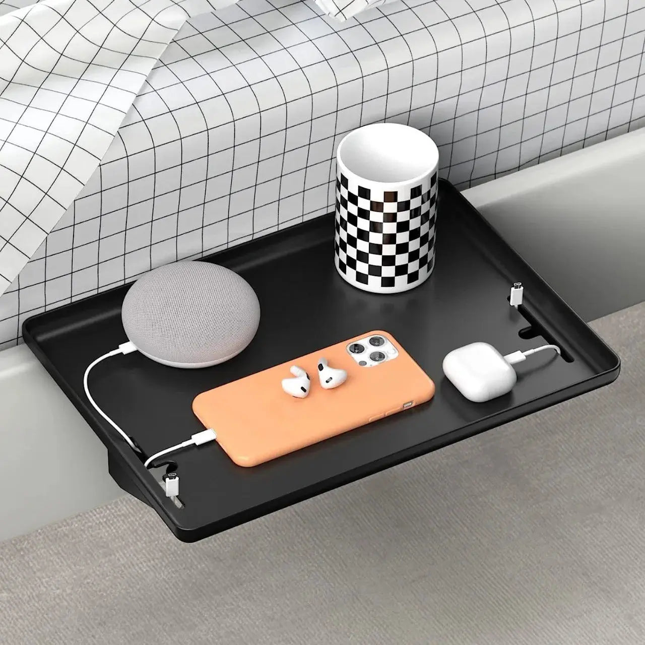 Clip On Dorm Bedside Shelf