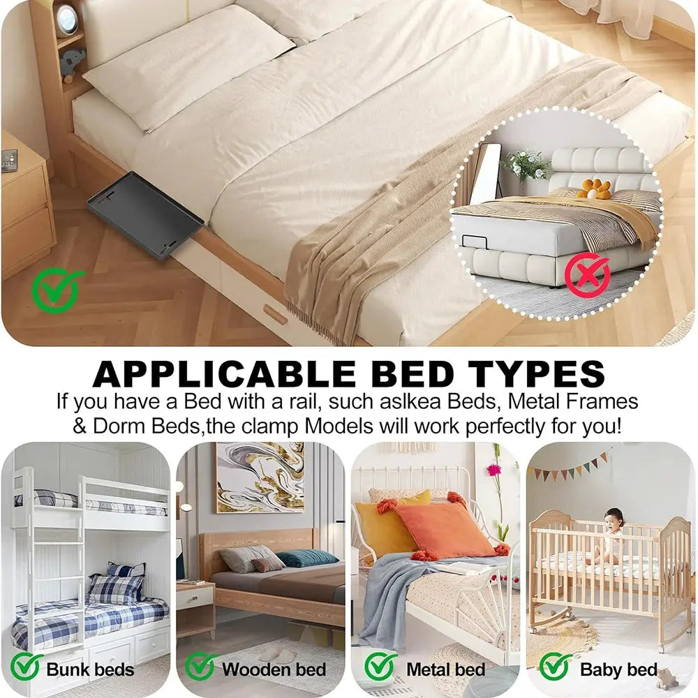 Clip On Dorm Bedside Shelf