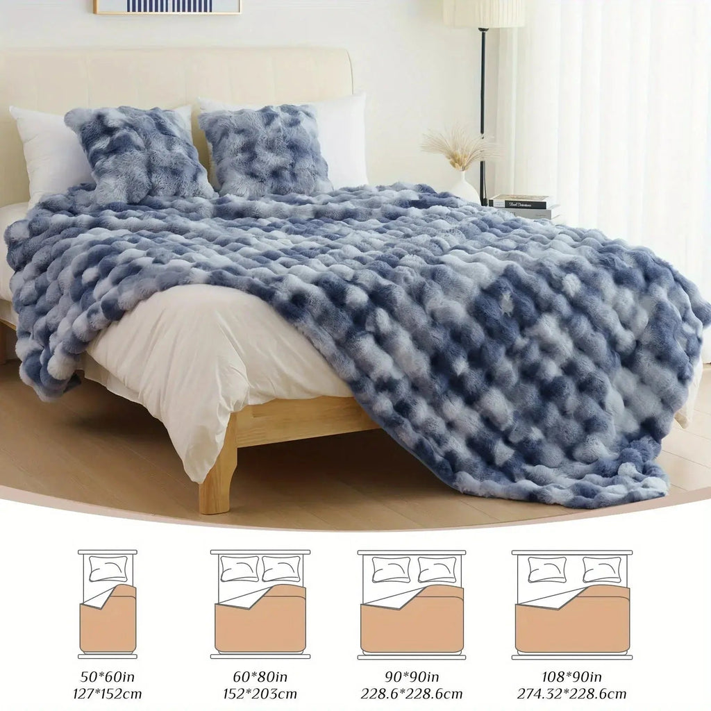Faux Fur Velvet Fleece Blanket