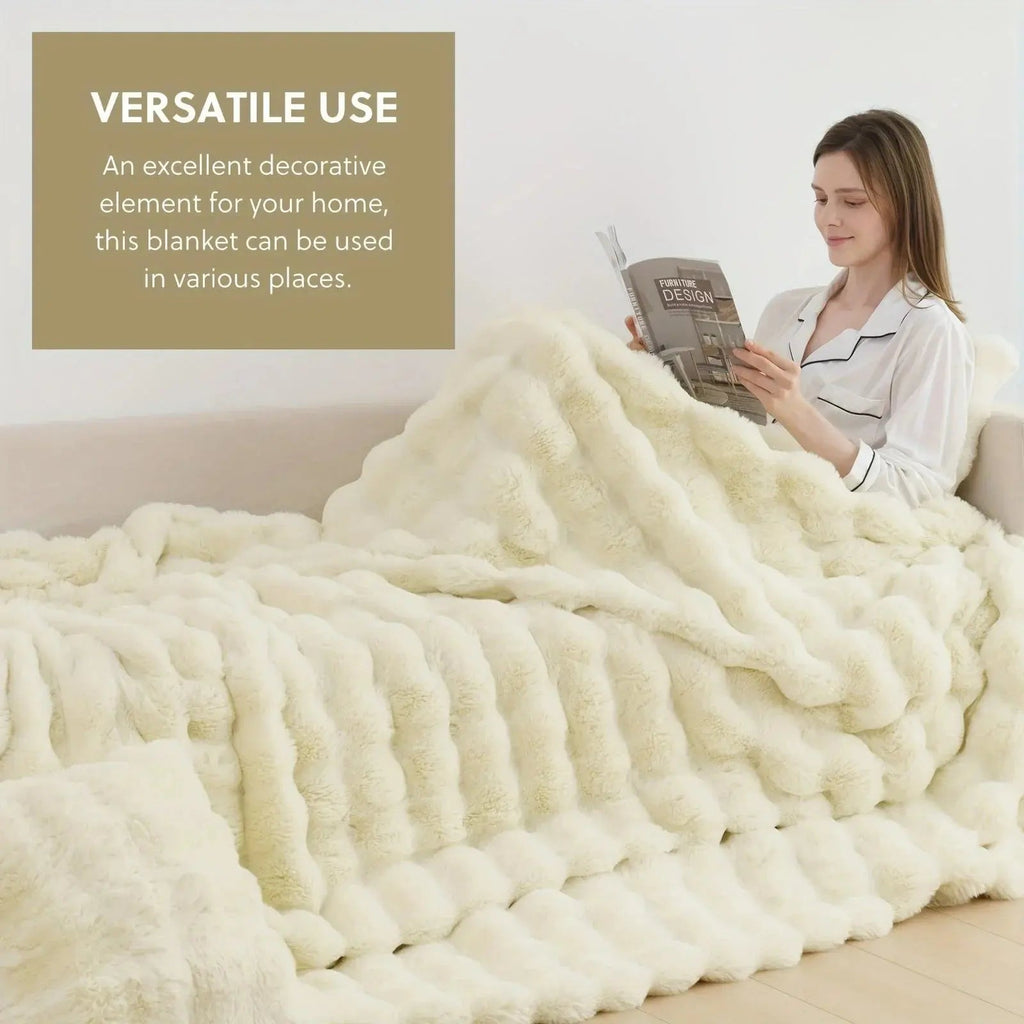 Faux Fur Velvet Fleece Blanket