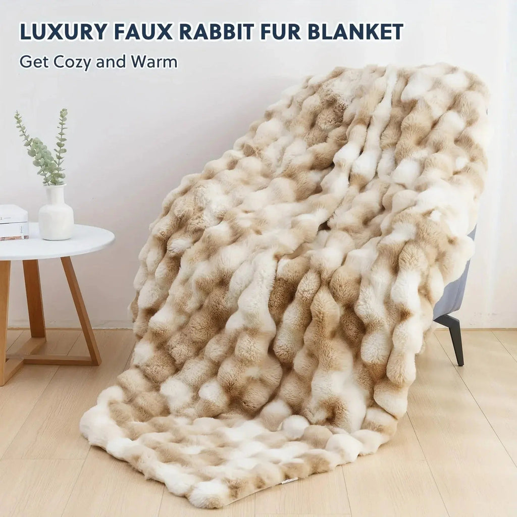Faux Fur Velvet Fleece Blanket