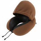 Hooded U Shaped Travel Pillow