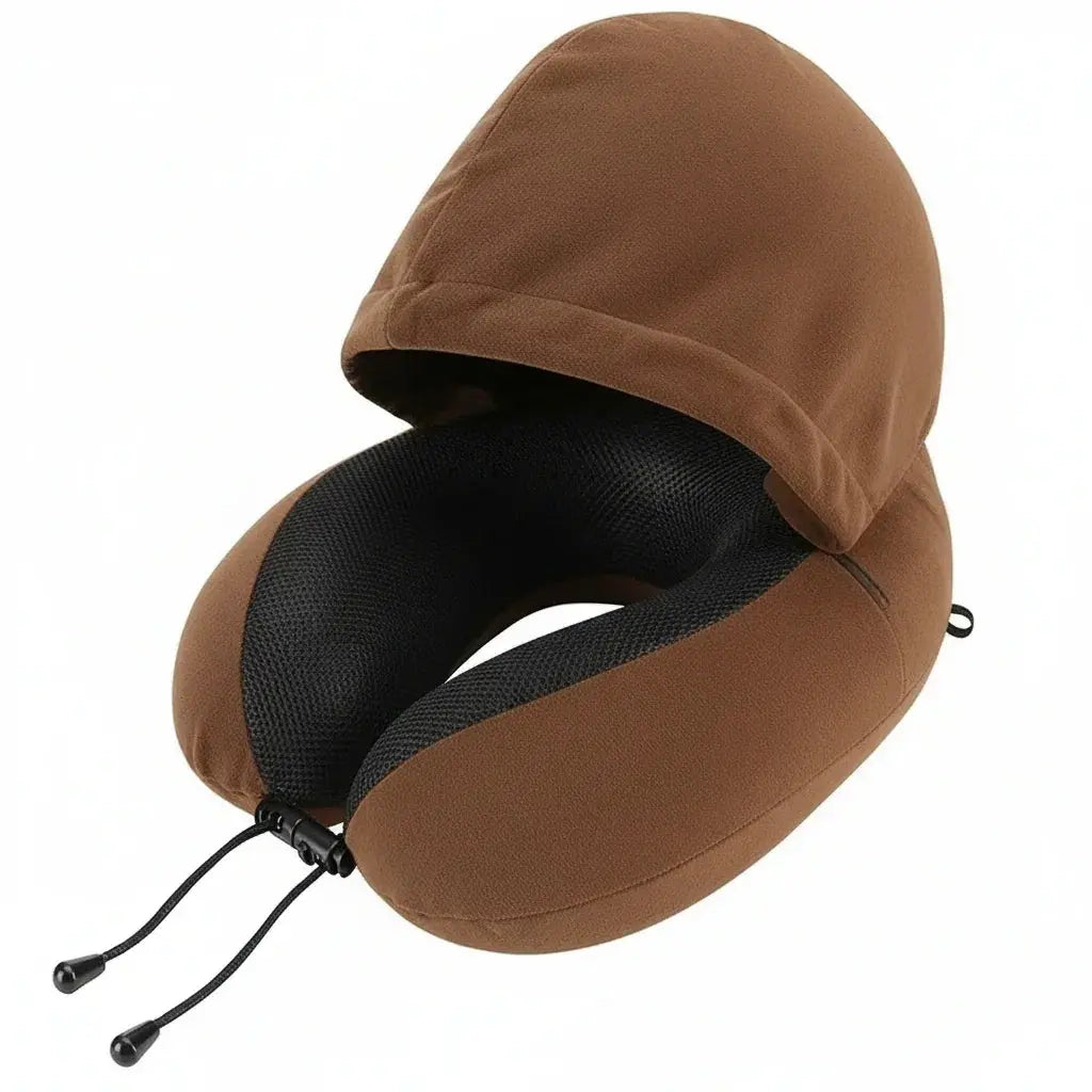 Hooded U Shaped Travel Pillow
