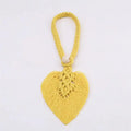 Boho Macrame Curtain Tiebacks, pair, fits standard curtain weights