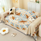 Cotton Yarn Blanket for Camping, two sizes, six colors