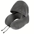Hooded U Shaped Travel Pillow