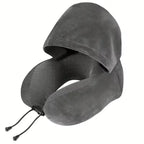 Hooded U Shaped Travel Pillow
