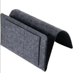 Felt Hanging Bedside Storage Bag, hangs on a bed rail, sofa arm or hook