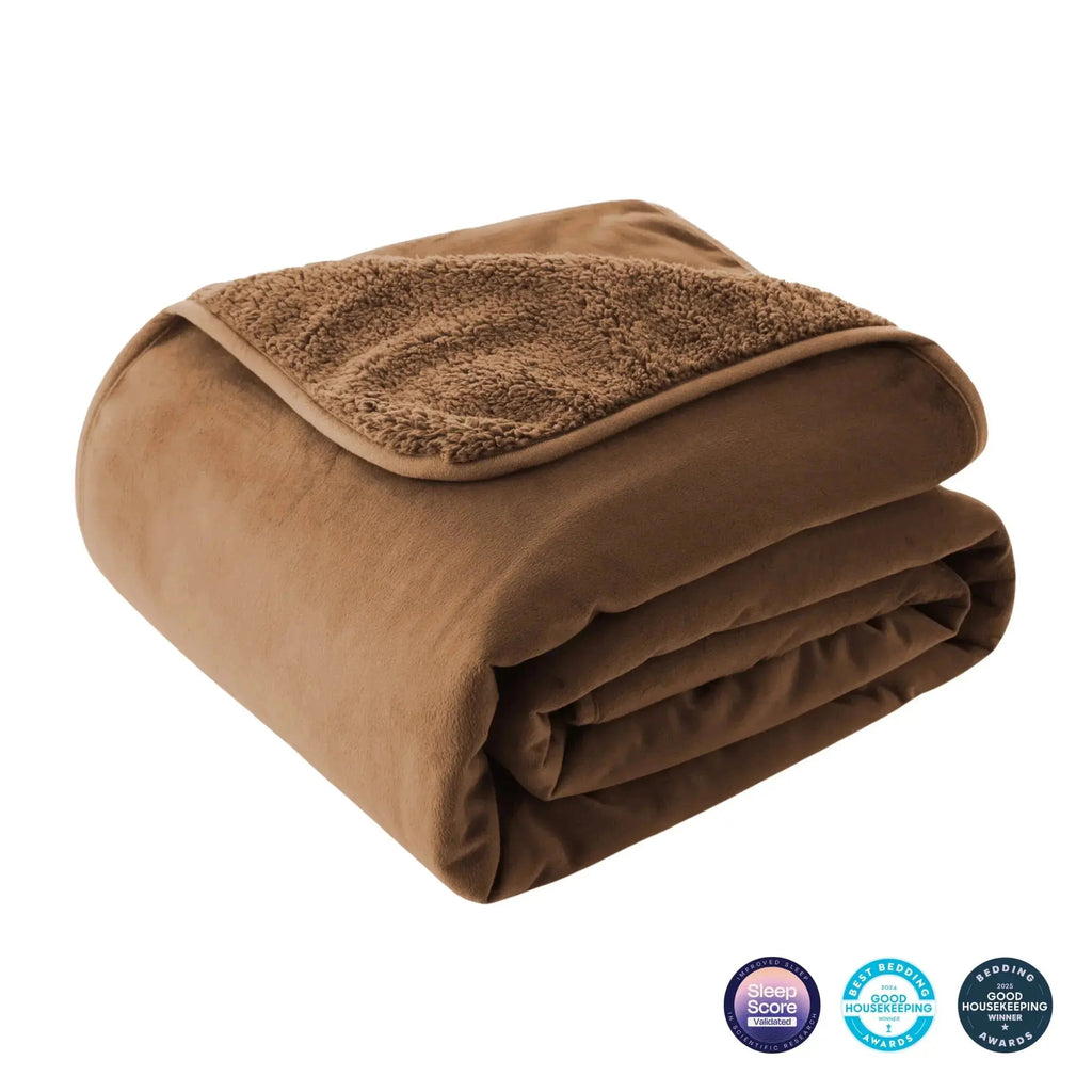 Reversible Flannel Sherpa Blanket
