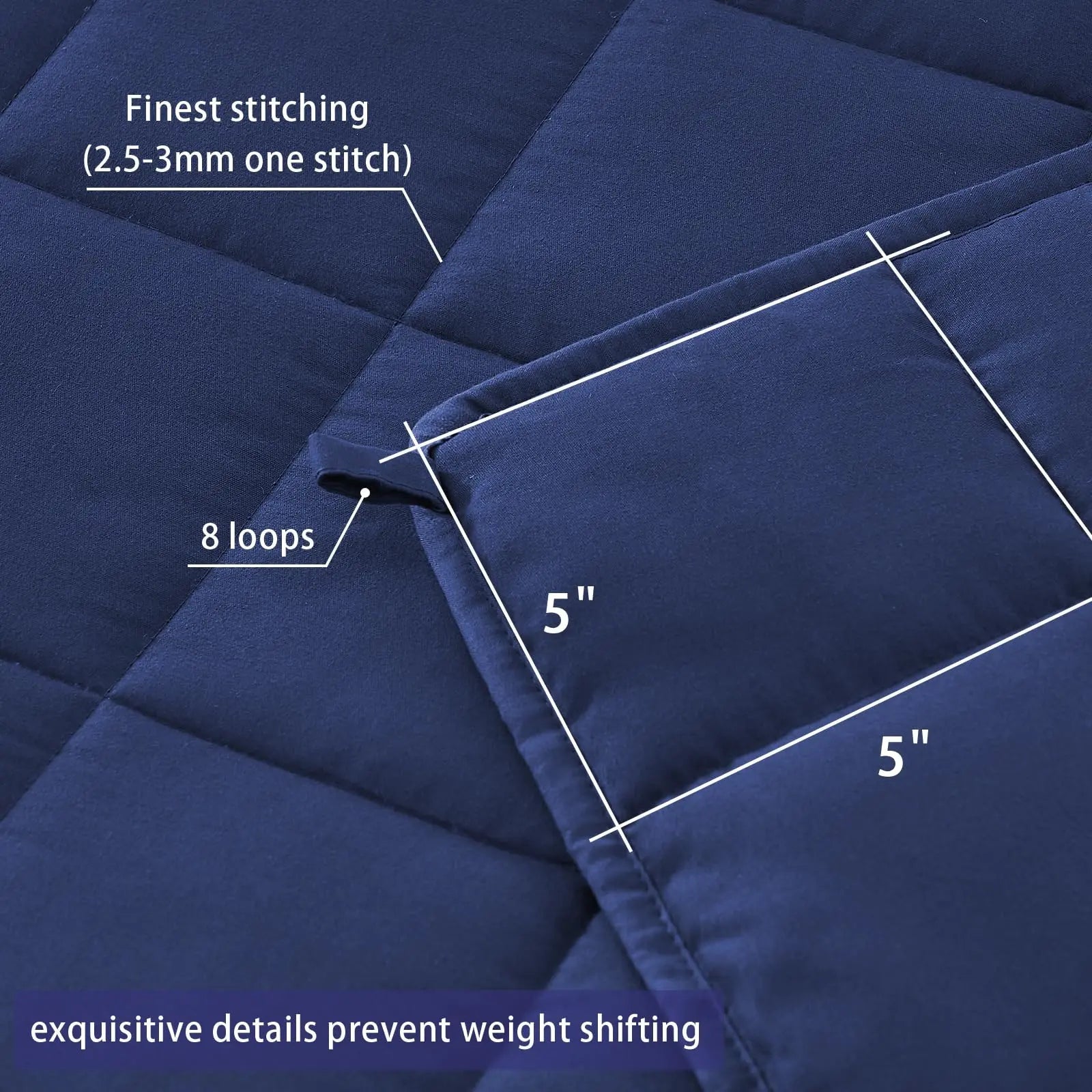 Glass Bead Cooling Weighted Blanket, breathable shell for all seasons