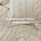 Tufted Boho Comforter Cover Set