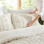 Tufted Boho Comforter Cover Set