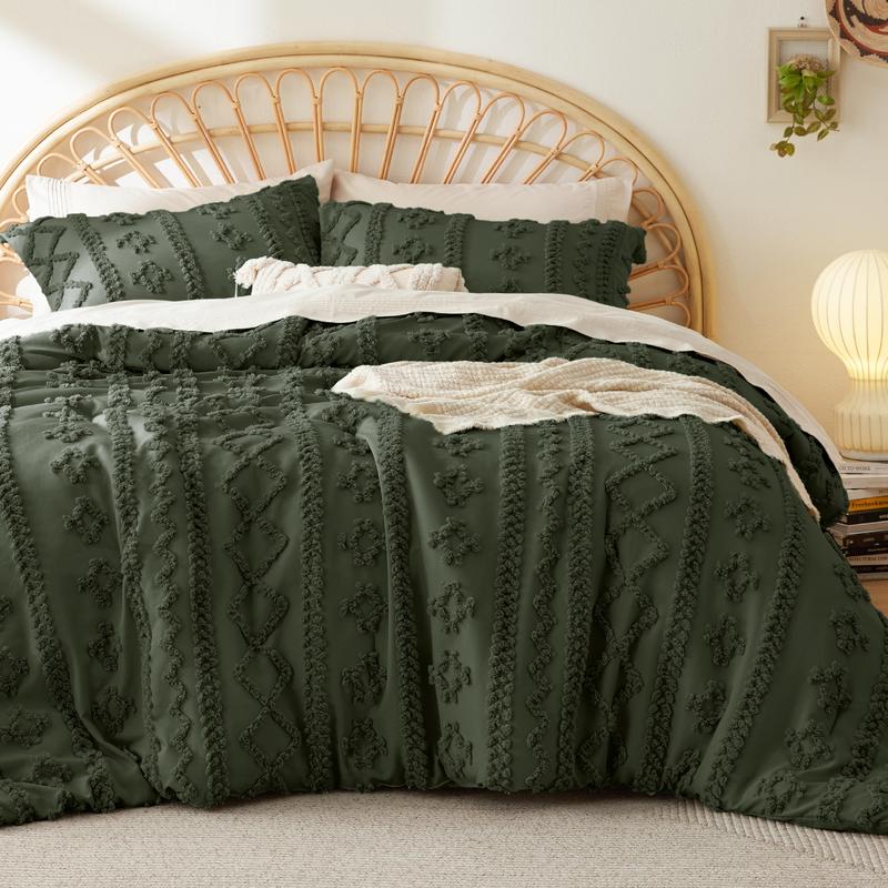 Tufted Boho Comforter Cover Set