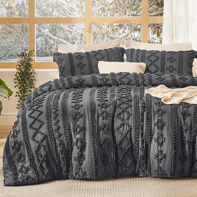 Tufted Boho Comforter Cover Set