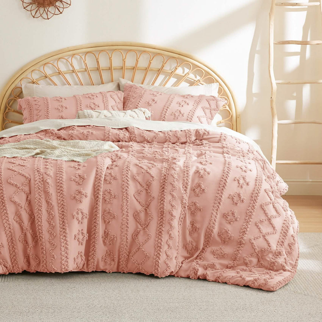 Tufted Boho Comforter Cover Set
