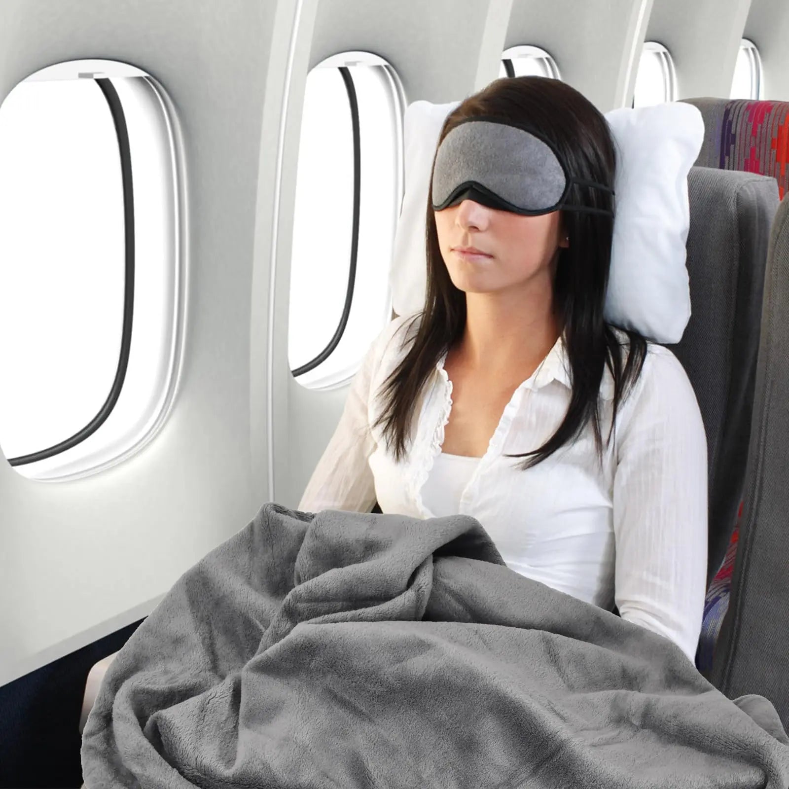 Convertible Travel Pillow Blanket Set