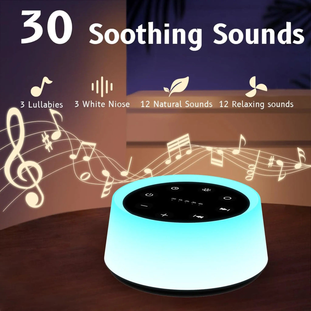 Portable White Noise Machine, multiple sound modes, continuous playback