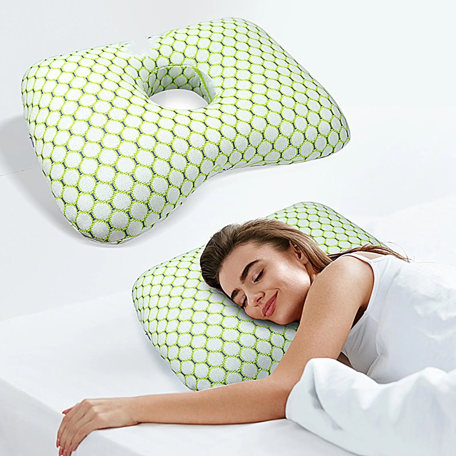 Cotton Ear Piercing Donut Pillow